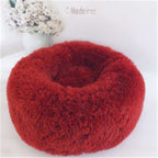 Cozy Plush Pet Bed – Soft, Warm & Washable Pet Sleeping Nest for Cats & Dogs