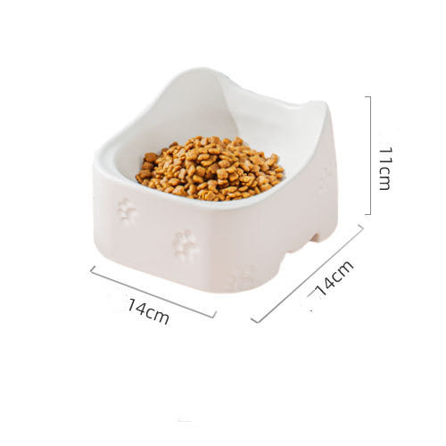Premium Ceramic Pet Bowl – Elevated Feeding Bowl for Cats & Small Dogs