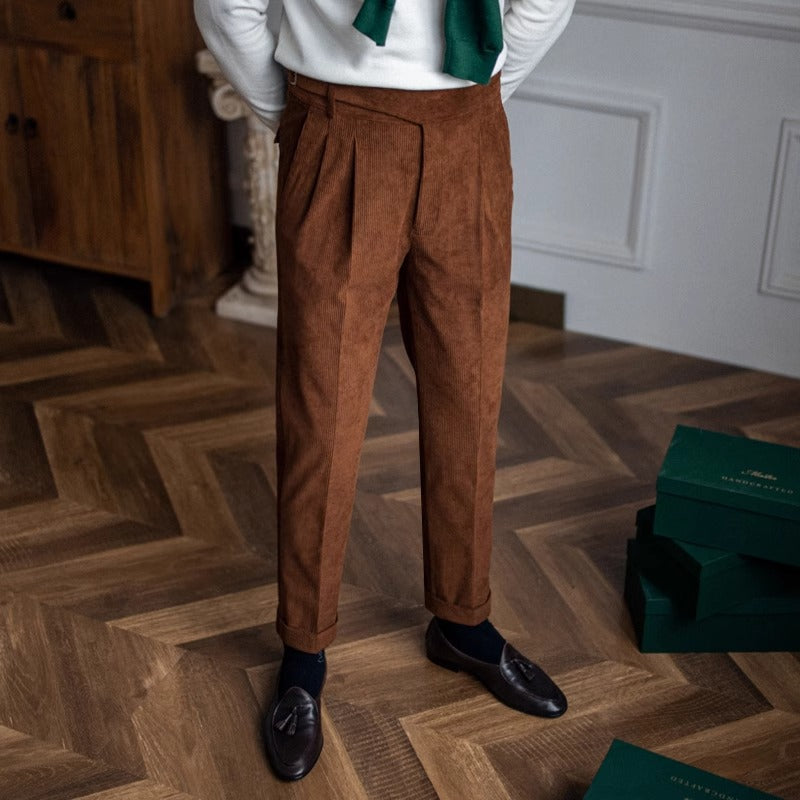 Straight-Fit Casual Leisure Trousers