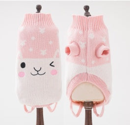 Cozy Wool Pet Sweater - Cute Animal Designs for Cats
