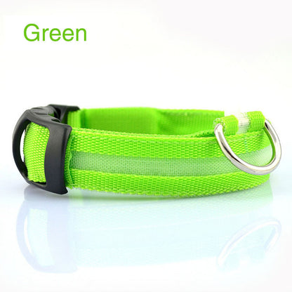 LED Flashing Dog Collar - Rechargeable with Multiple Light Modes