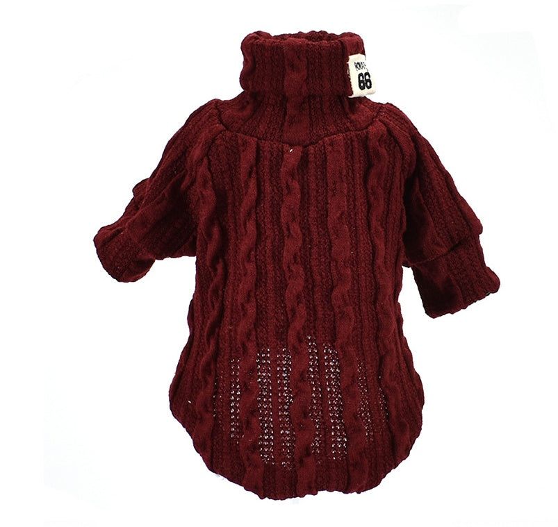 Cozy Acrylic Dog Sweater – Thickened Winter Jacket for Pets