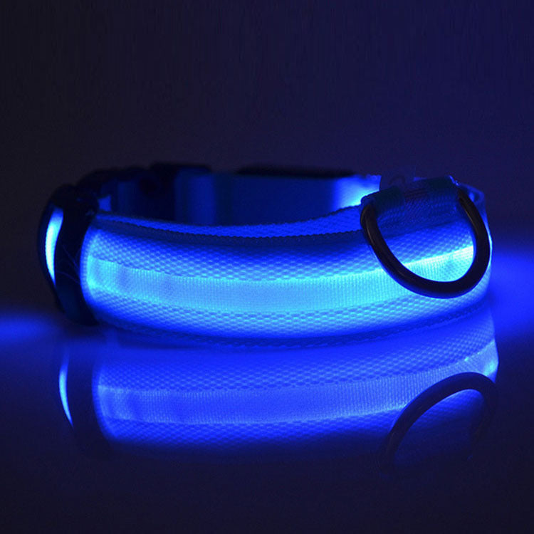 LED Flashing Dog Collar - Rechargeable with Multiple Light Modes