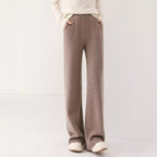 High-Waist Wool Tapered Trousers