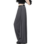 High-Stretch Wide-Leg Statement Trousers