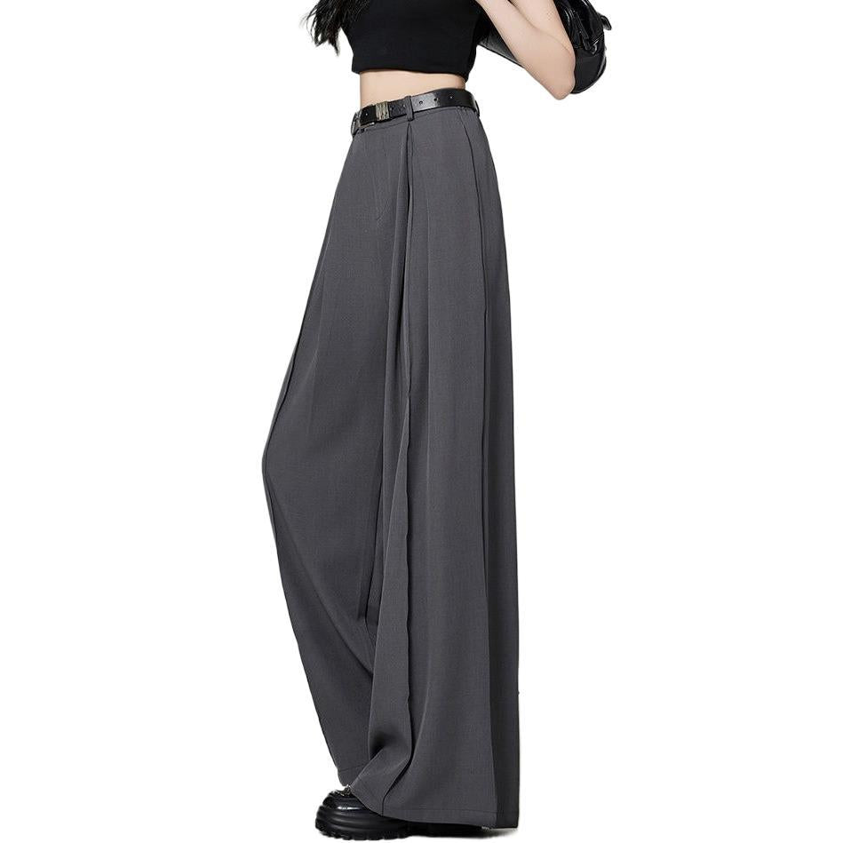 High-Stretch Wide-Leg Statement Trousers
