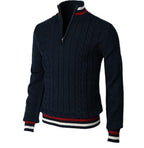 Men’s Casual Stand Collar Jacquard Top – Cotton-Blend Polyester Long Sleeve Shirt | Stylish Everyday Wear with Elegant Textured Design