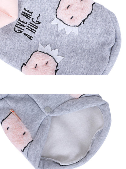 Cozy Bunny-Ear Pet Hoodie – Soft & Warm cat Sweater for Small & Medium cats
