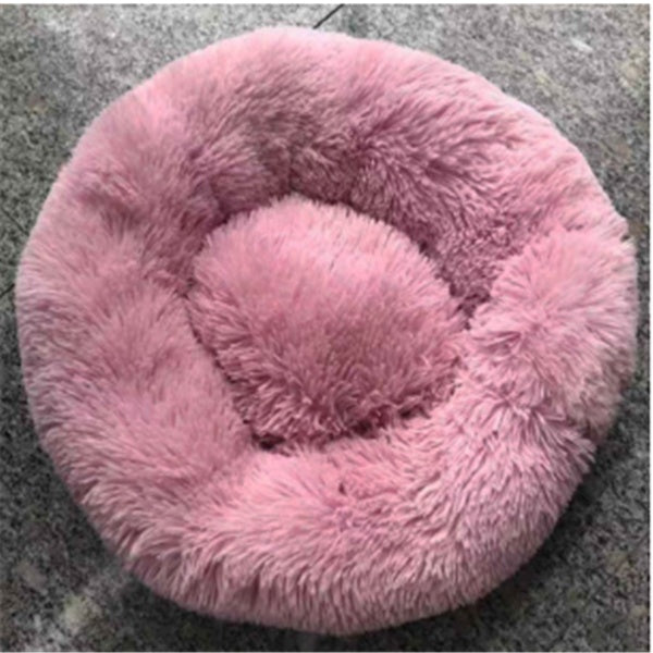 Cama de felpa acogedora para mascotas: nido suave, cálido y lavable para gatos y perros.