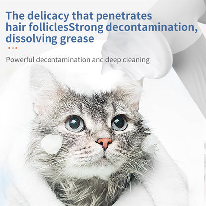 Silicone Self-Foaming Pet Bath Brush with Soap Dispenser
