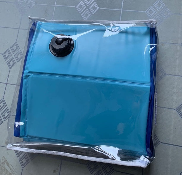 Piscina plegable para perros: portátil y duradera, ideal para perros, niños y bebés. Fácil de drenar y plegable para exteriores, ideal para disfrutar del verano.