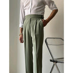 Ankle-Length Regular-Fit Commuter Trousers