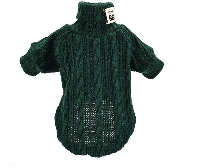Cozy Acrylic Dog Sweater – Thickened Winter Jacket for Pets
