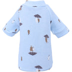 Cute Polyester Pet Hoodie - Soft and Cozy, Available in Pink and Blue