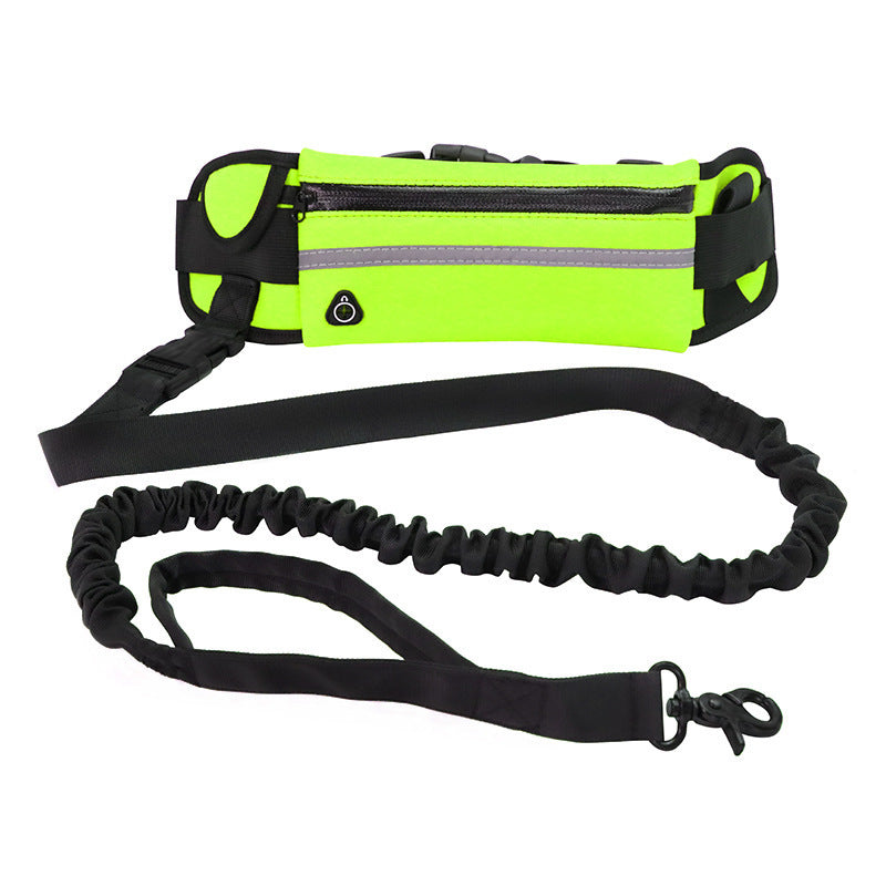 Hands-Free Dog Leash Belt with Adjustable Waist Strap and Bungee Leash – Ideal for Running, Walking & Hiking