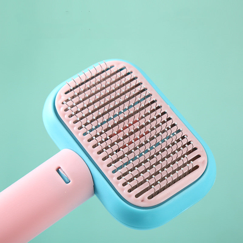 Pet Grooming Comb Brush – Anti-Shedding, Knot-Removing & Massage Brush for Dogs and Cats