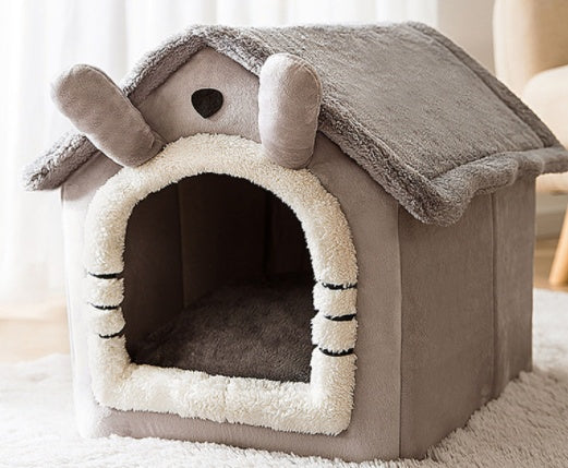 Cama acogedora y autocalentable para mascotas: nido suave, transpirable y duradero para gatos y perros.