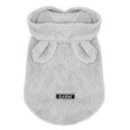 Cotton Cat Coat - Soft and Stylish Pet Apparel in Gray, Pink, and Apricot | Available in Multiple Sizes