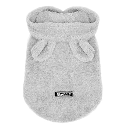 Cotton Cat Coat - Soft and Stylish Pet Apparel in Gray, Pink, and Apricot | Available in Multiple Sizes