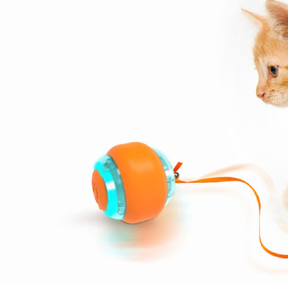 Interactive Smart Bouncing Ball for Pets – Rechargeable Silicone Toy