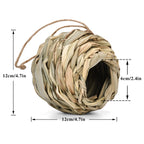 Handcrafted Natural Grass Bird Nest – Cozy Bird House for Small Birds