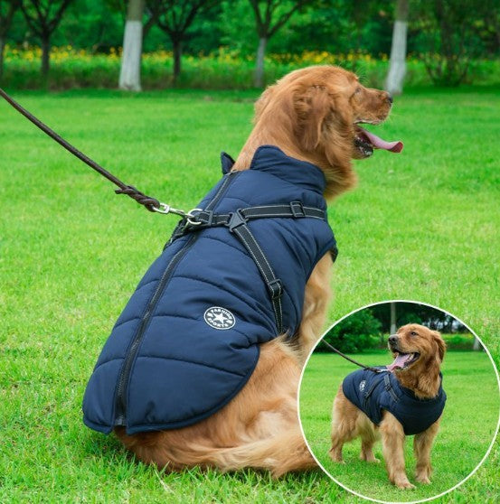 Waterproof Cotton Dog Vest – Comfortable & Stylish in Red, Army Green, Navy Blue, Black & Purple
