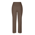 High-Waist Straight-Leg Casual Trousers