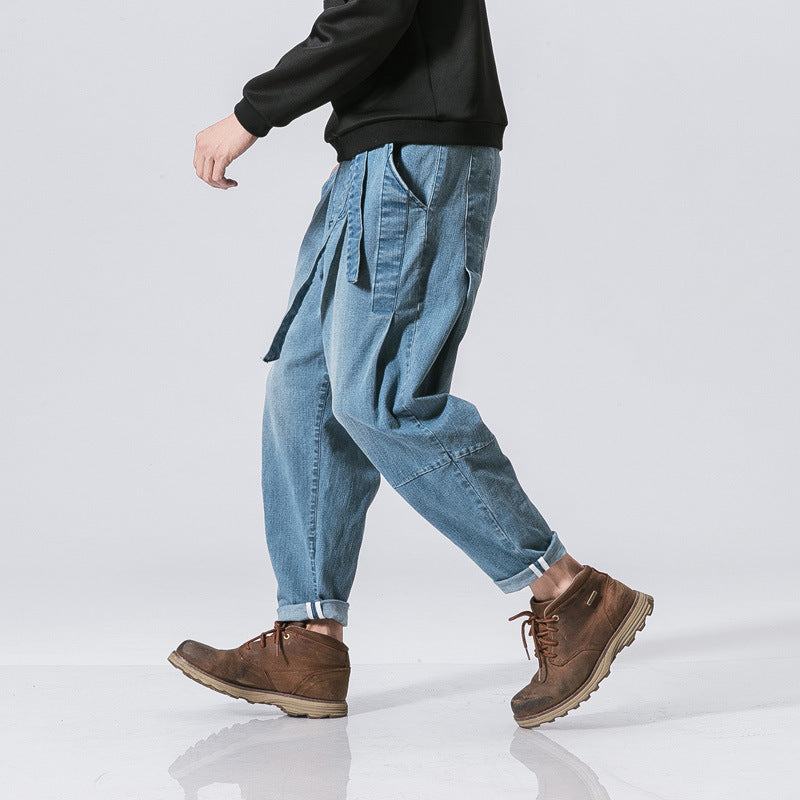 Retro Loose-Fit Denim Pants