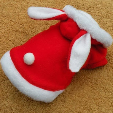 Warm Fleece Cat Hoodie – Cute Rabbit Costume for Cats & Small Dogs | Winter Pet Jacket
