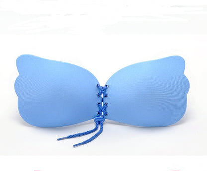 Self-Adhesive Silicone Strapless Push-Up Bra – Invisible Backless Bra with Front Closure
