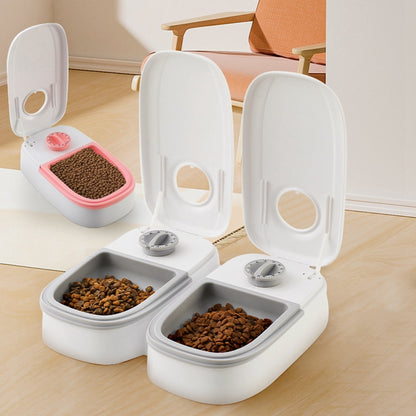 Automatic 2-in-1 Gravity Pet Feeder & Water Dispenser – Large Capacity Cat & Dog Feeding Station