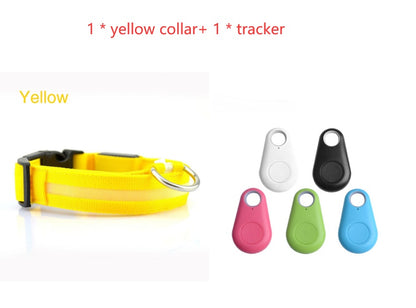 LED Flashing Dog Collar - Rechargeable with Multiple Light Modes