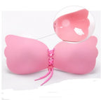 Zelfklevende siliconen strapless push-up bh - onzichtbare rugloze bh met sluiting aan de voorkant