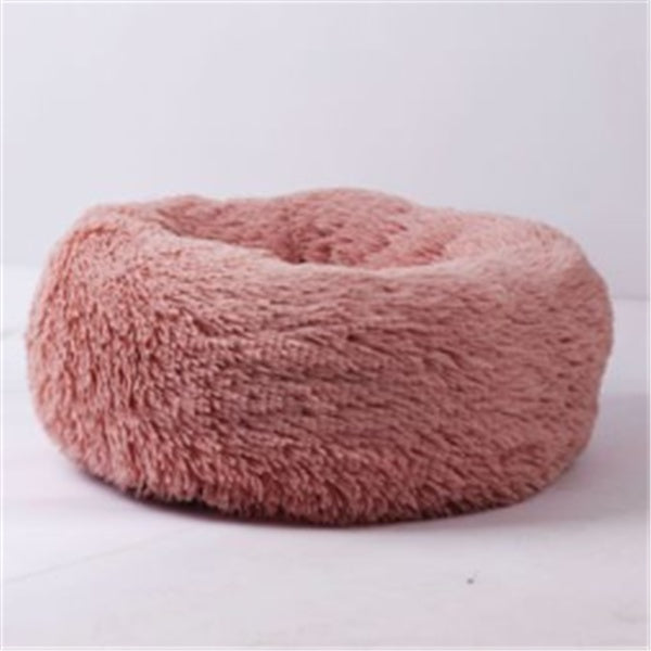 Cama de felpa acogedora para mascotas: nido suave, cálido y lavable para gatos y perros.
