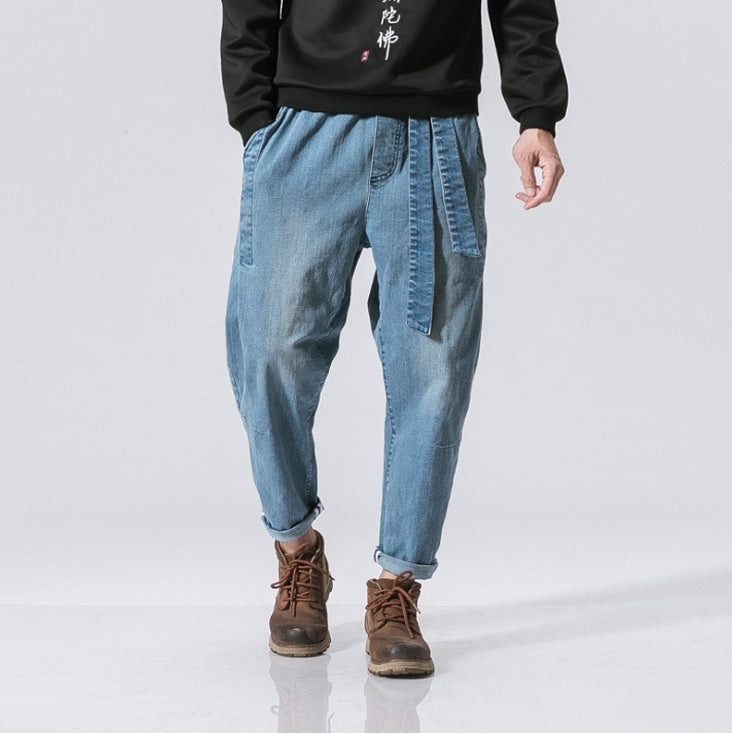 Retro Loose-Fit Denim Pants
