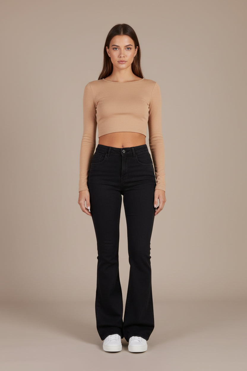The Black Fall Flare Jeans