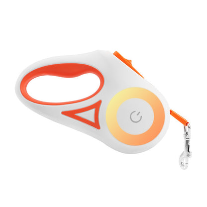 Telescopic Retractable Dog Leash with One-Handed Brake and Lock - Adjustable Length & Comfortable Grip