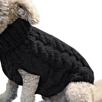 Cozy Knit Pet Sweater – Warm & Stylish Acrylic Dog Sweater for Small Pets
