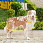 Transparent Dog Raincoat for Small & Medium Pets – Waterproof Hooded EVA Jacket