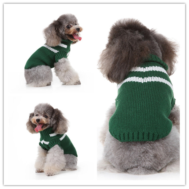 Cozy Casual Pet Sweater – Soft Polyester for Dogs & Cats (Multiple Colors & Sizes)