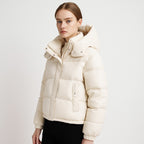 Women's Winter Korean-style Simple Hooded Warm Puffer Jacket