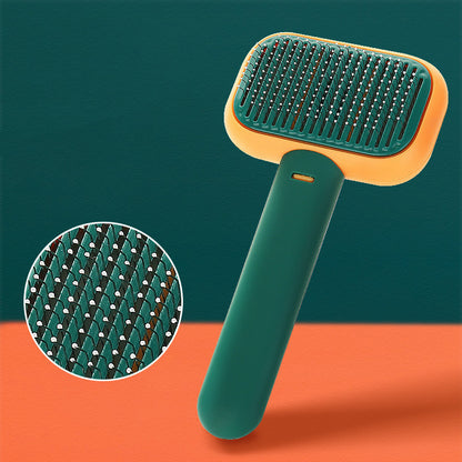 Pet Grooming Comb Brush – Anti-Shedding, Knot-Removing & Massage Brush for Dogs and Cats