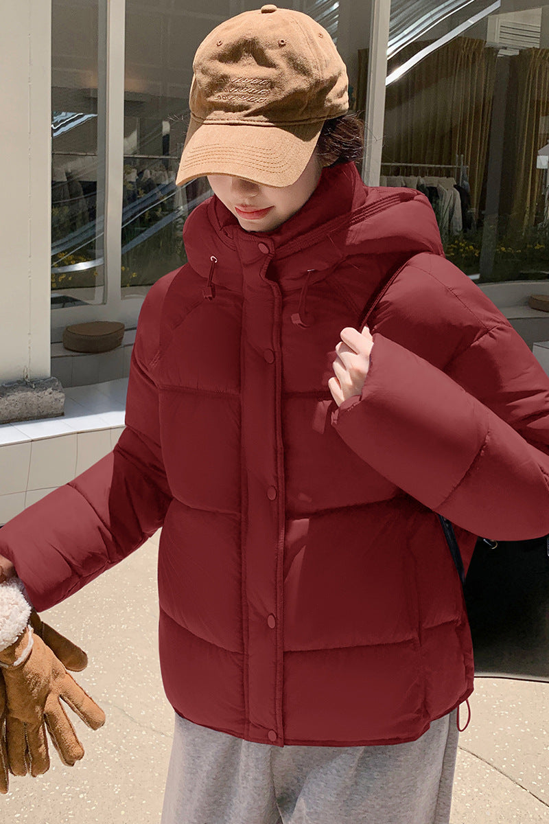 Loose Women's Short Coat For Petite To Keep Warm And Look Taller