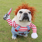Dog Christmas Costume - Red Holiday Pet Outfit