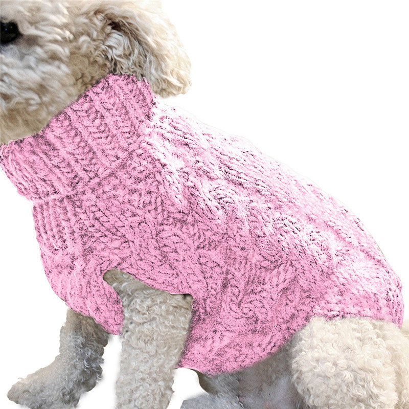 Cozy Knit Pet Sweater – Warm & Stylish Acrylic Dog Sweater for Small Pets