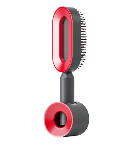 Self-Cleaning Scalp Massage Hair Brush – 3D Air Cushion Anti-Static Detangling Comb for All Hair Types | Pain-Free, No-Pull Hair Brush for Healthy Hair Growth & Frizz-Free Styling
