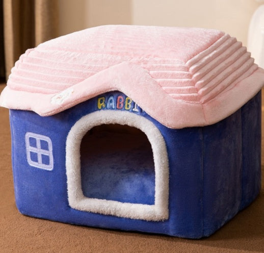 Cama acogedora y autocalentable para mascotas: nido suave, transpirable y duradero para gatos y perros.