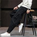High-Waist Retro Straight-Leg Trousers