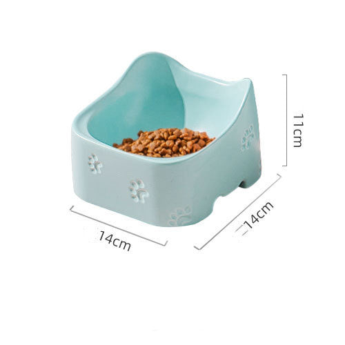 Premium Ceramic Pet Bowl – Elevated Feeding Bowl for Cats & Small Dogs