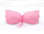 Zelfklevende siliconen strapless push-up bh - onzichtbare rugloze bh met sluiting aan de voorkant